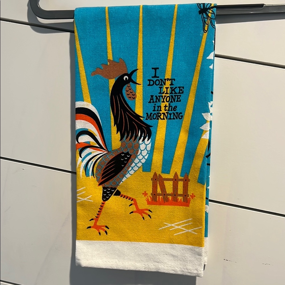 Colorful Rooster Kitchen Towel